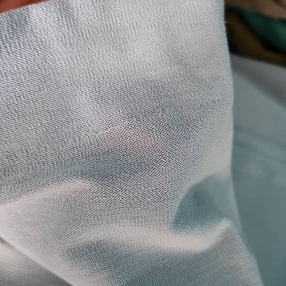 Eileen fisher boat neck 3/4 sleeve knee length dress light baby blue Medium - Picture 8 of 8